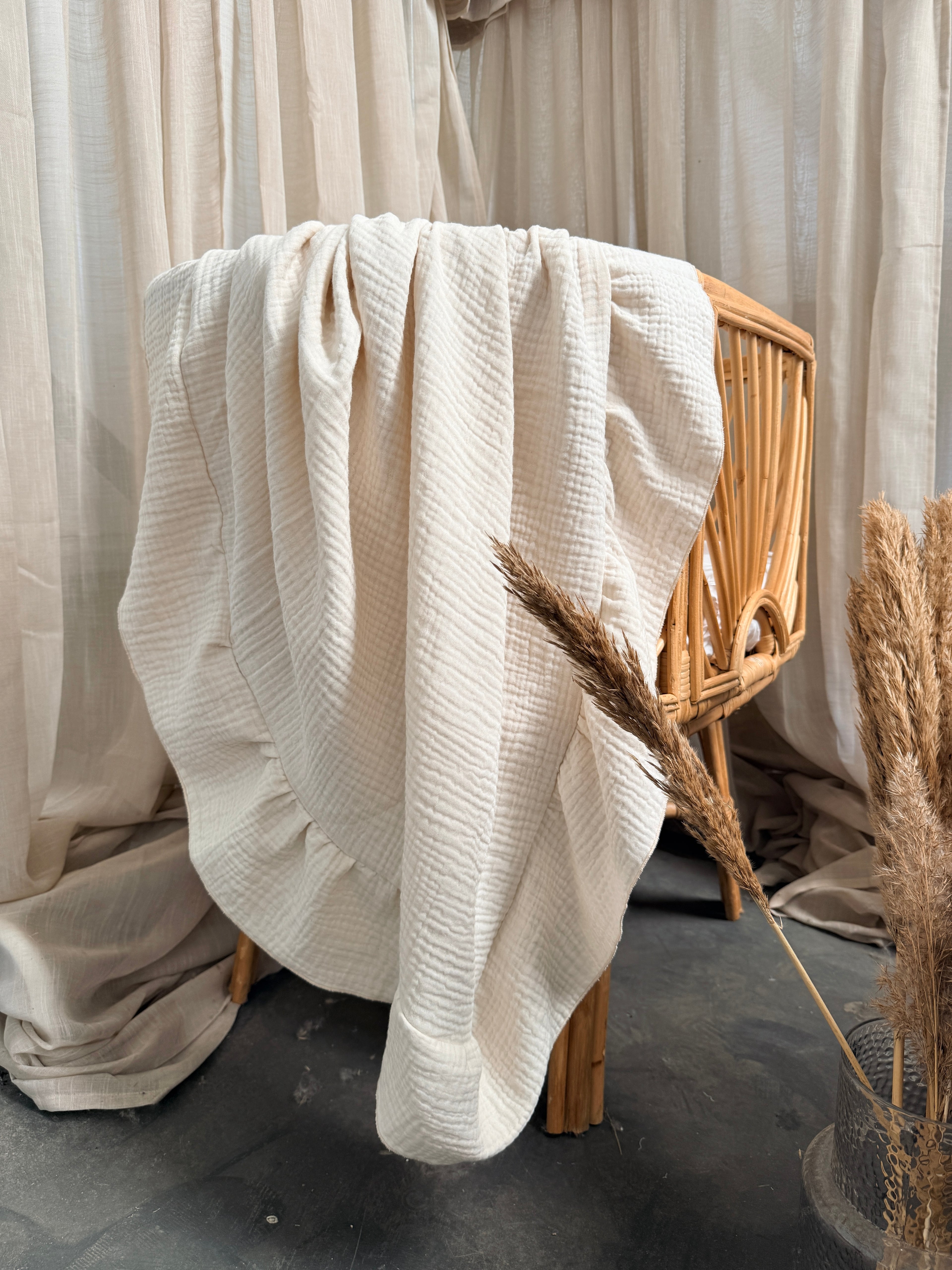 Mousseline deken - Natural