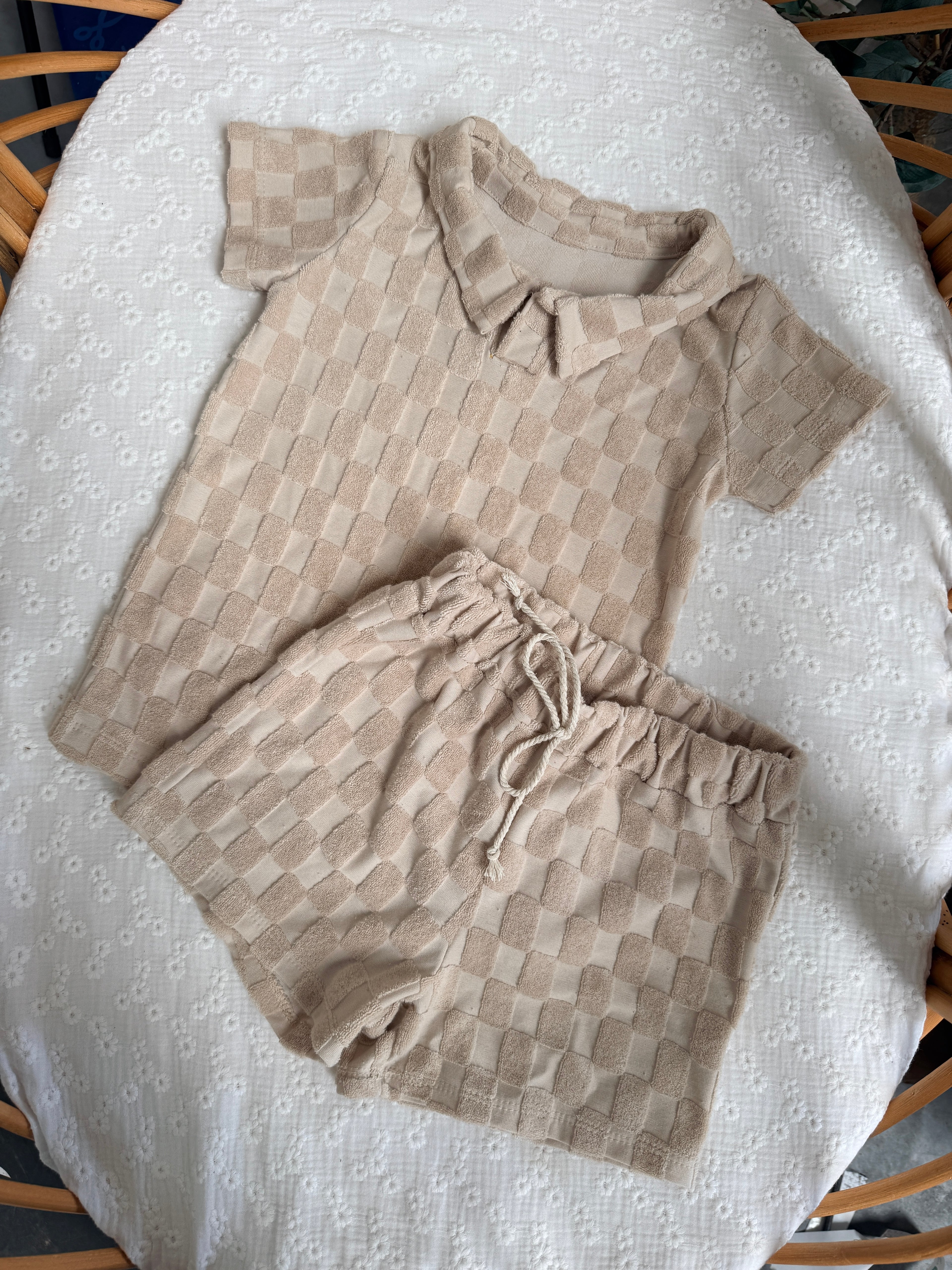 Polo - Grid beige